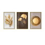Wallity Huhu386 Cuadro Decorativo de Vidrio Templado Multicolor 30 x 40 cm (3 piezas)